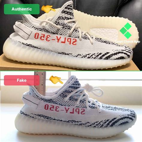 yeezy shoes zebra fake vs real|yeezy 350 v2 zebra fake.